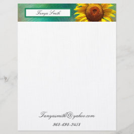 Sonnenblume Briefbogen