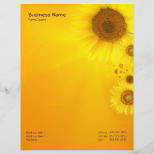 Sonnenblume Briefkopf