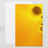 Sonnenblume Briefpapier (Vorne/Hinten)