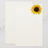 Sonnenblume Briefpapier (Vorne/Hinten)