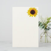 Sonnenblume Briefpapier (Stehend Vorderseite)