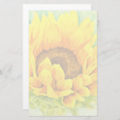 Sonnenblume Briefpapier (Vorne/Hinten)