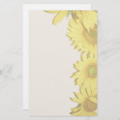 Sonnenblume-Briefpapier Briefpapier (Vorne/Hinten)