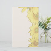 Sonnenblume-Briefpapier Briefpapier (Stehend Vorderseite)