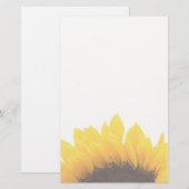 Sonnenblume-Briefpapier Briefpapier (Vorne/Hinten)
