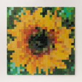 Sonnenblume Bright Floral Pixel Art Puzzle (Horizontal)