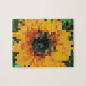 Sonnenblume Bright Floral Pixel Art Puzzle (Horizontal)