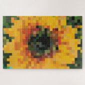 Sonnenblume Bright Floral Pixel Art Puzzle (Horizontal)