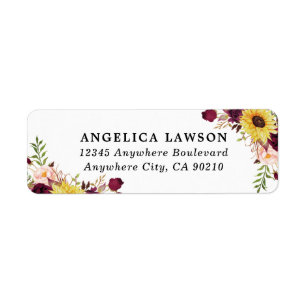 Sonnenblume Burgund Red Blush Peony Rose Hochzeit