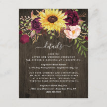 Sonnenblume Burgund Rote Rosen Rustikale Holzhochz