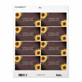 Sonnenblume Burgundy Rose Wood Wedding (Vorne)