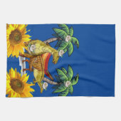 Sonnenblume Butterfly Dinosaur Küchentuch (Horizontal)