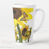 Sonnenblume Butterfly Hummel Latte Tasse (Rechts)