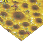 Sonnenblume Butterfly Hummel Tablette Tischdecke (Schrägansicht)