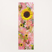 Sonnenblume Butterfly Hummeln Yoga Mat Yogamatte (Vorderseite)