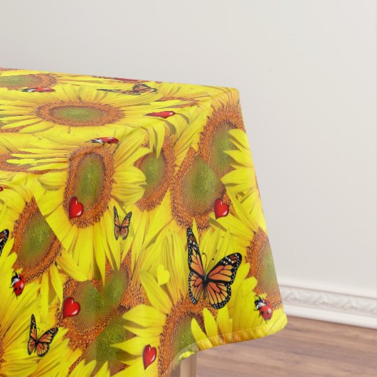 Sonnenblume Butterfly Ladybug Tableclout Tischdecke (Beispiel)