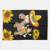 Sonnenblume Butterfly Pferd Handtuch (Horizontal)