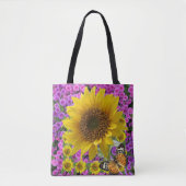 Sonnenblume Butterfly-Tasche Tasche (Vorderseite)