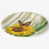Sonnenblume Butterfly Tulip Paper Teller (Schrägansicht)