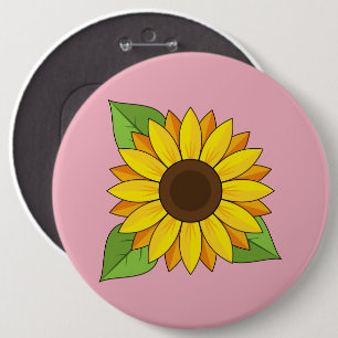 Sonnenblume Button