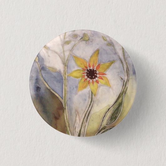 Sonnenblume Button (Vorderseite)