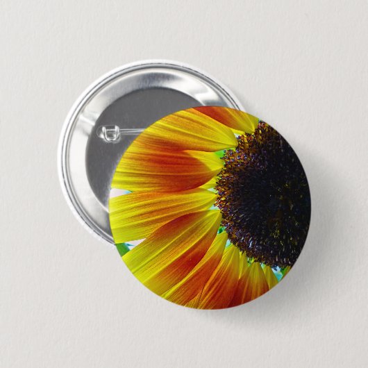 Sonnenblume Button (Vorne & Hinten)