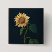 Sonnenblume Button (Vorderseite)