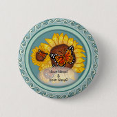 Sonnenblume Button (Vorderseite)