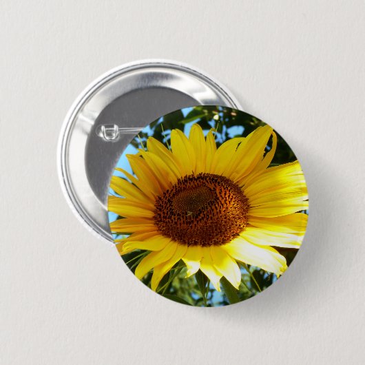 Sonnenblume Button (Vorne & Hinten)