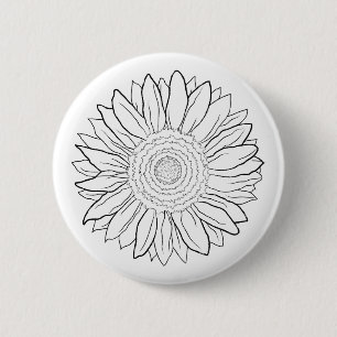 Sonnenblume Button