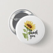 Sonnenblume Button (Vorne & Hinten)