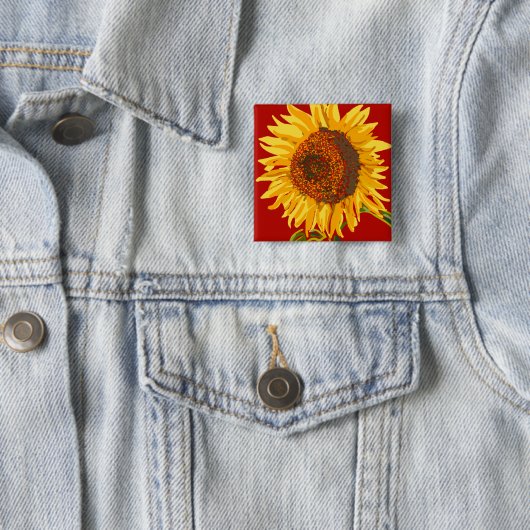 Sonnenblume Button (Beispiel)