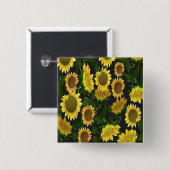 Sonnenblume Button (Vorne & Hinten)