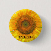 Sonnenblume Button (Vorderseite)