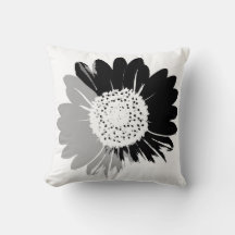 Sonnenblume BW Kissen