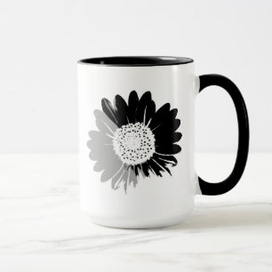 Sonnenblume BW Tasse