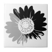 Sonnenblume BW Tile Fliese (Vorderseite)