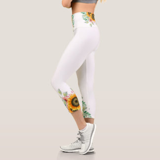 Sonnenblume Capri Leggings