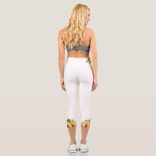 Sonnenblume Capri Leggings (Rückseite)