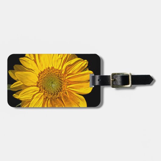 Sonnenblume cd ltcna gepäckanhänger (Vorderseite horizontal)