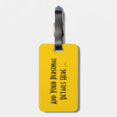 Sonnenblume cd ltcna gepäckanhänger (Rückseite vertikal)