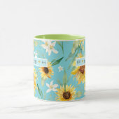 Sonnenblume Citrus Blossom Beste Mutter je Herz Tasse (Zentrum)
