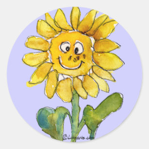 Sonnenblume Clipart Aufkleber 3