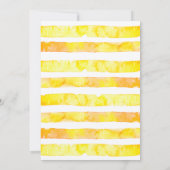 Sonnenblume Coquette Bow Bride to Bee Brautparty Einladung (Rückseite)