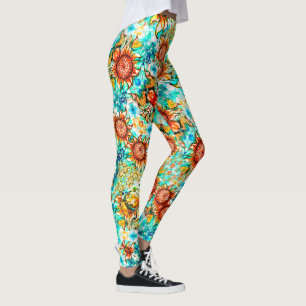 Sonnenblume Craze farbenfrohe Sommermuster Leggings