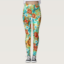 Sonnenblume Craze farbenfrohe Sommermuster Leggings
