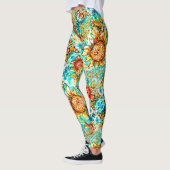 Sonnenblume Craze farbenfrohe Sommermuster Leggings (Links)