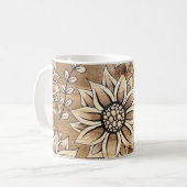 Sonnenblume Crazy Coffee Tasse (Vorderseite Links)