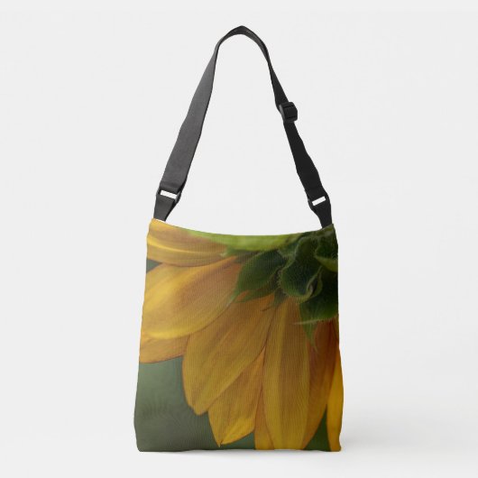 Sonnenblume Crossover Tote Tasche (Vorderseite)