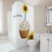 Sonnenblume Cupcake Duschvorhang (Beispiel)